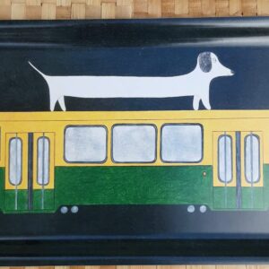 Unelma & ratikka-tarjotin värillinen